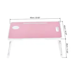 Unique Bargains Portable Laptop Bed Desk with Notebook Stand Cup Holder for Eating Reading Watching Folding Table