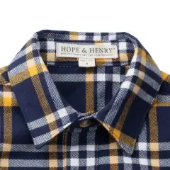 Hope & Henry Boys' Brushed Button Down Shirt, Infant