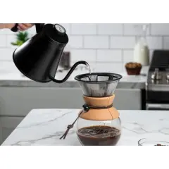 Kook Gooseneck Pour Over Kettle, Stainless Steel, 27 oz
