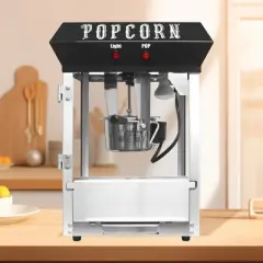 Gulches Black 6 Ounce Bar Style Popcorn Machine