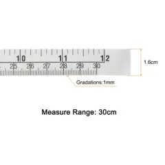 Unique Bargains Self-Adhesive Measuring Tape English Metric Left to Right