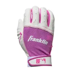 Franklin Sports Youth Tee ball Flex Series Batting Gloves - White/Pink - XS