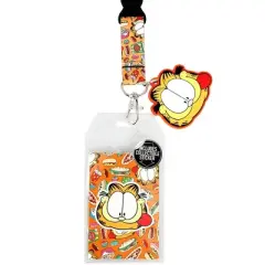 Garfield Food Lanyard with Rubber Charm