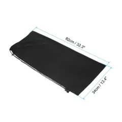 Unique Bargains Velvet Single Shoulder Lightweight Tennis Racquet Bag Black 32.3 x 13.4 Inch