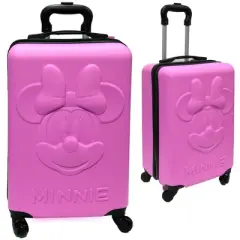 Minnie Molded 18 Hard Sided Carry On Luggage w/4 Spinner Wheels