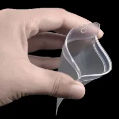 Unique Bargains Soft Plastic Vertical Business ID Card Badge Holders 10 Pcs