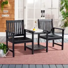 Brea Twin Seat Bench - Outdoor - Safavieh