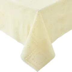 Crochet Lace-Inspired 3-Yard Cut-to-fit Vinyl Tablecloth/Table Protector - Elrene Home Fashions