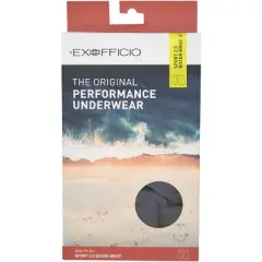 ExOfficio Give-N-Go 2.0 Sport Mesh 3" Boxer Briefs - Steel Onyx/Black