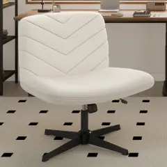 Yaheetech Fabric Swivel Desk Chair Office Chair for Home Office