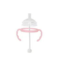 Botabee Straw Transition Cup Kit for Comotomo Baby Bottles fits 5oz & 8oz Bottles, 2 Pack, Pink