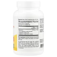 Super Nutrition Triple Magnesium Complex, 90 Veggie Capsules (70 mg per Capsule)