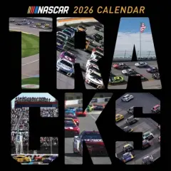 TF Publishing 13.5"x14.5" 2026 Nascar Tracks Wall Calendar
