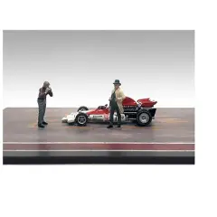 "Race Day" Two Diecast Figures Set 3 for 1/43 Scale Models by American Diorama