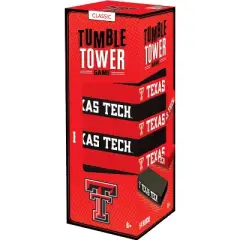MasterPieces Real Wood Block Tumble Towers - NCAA Texas Tech Red Raiders