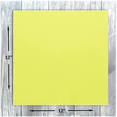 Hamilco Colored Scrapbook Cardstock Paper 12x12 Card Stock Paper 65 lb Cover 25 Pack (Fresh Lemon)