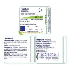Passiflora Incarnata 6C by Boiron Homeopathic Single Medicine For Stress & Sleep  -  80 Pellet