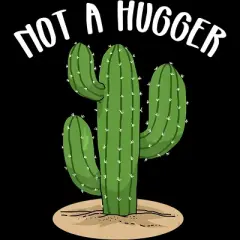 Men's Design By Humans Not A Hugger Tshirt Botanical Cactus Tee Introvert Succulent By Luckyst Tank Top