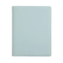 Altitude Padfolio 8.5"x10.5" Vegan Leather Seafoam Blue Debossed Arch