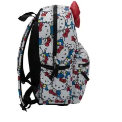 Hello Kitty Kawaii Backpack, 16 Allover Print with 3D Iconic Hello Kitty Bow