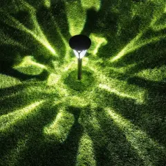 8pk 17" Solar Pathway Lights Brown - Alpine Corporation