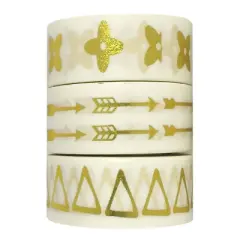 Wrapables Arrows and Florals Washi Masking Tape (Set of 3)