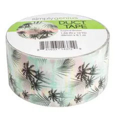 Simply Genius Single Roll Patterned Duct Tape Roll Craft Supplies For Kids & Adults Colored Duct Tape Colors, Tropical Breeze