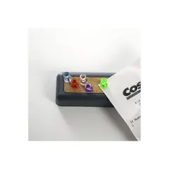 Officemate Pushpins Steel Point 1/4"Dia x 1/2"L 200/PK AST 35710