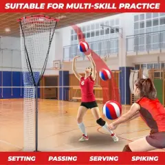 PLAYAPUT Volleyball Training Equipment for Setting,Serving,Spiking , Red