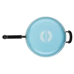 Farberware Eco Advantage 12.5" Nonstick Ceramic Deep Frying Pan with Helper Handle
