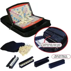 Winning Moves Board Games Scrabble to Go USA, Travel Version of The World's Favorite Word Game, 2 to 4 Players, Ages 8+