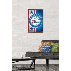 Trends International NBA Philadelphia 76ers - Logo 15 Framed Wall Poster Prints