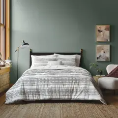 8pc Woven Diamond Striped Comforter and Sheet Set - Threshold&trade;