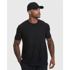 Men's All Black Active Crew Neck 3-Pack - True Classic