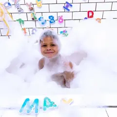 SoapSox Washable Alphabet Bath Toy with Mesh Storage Bag