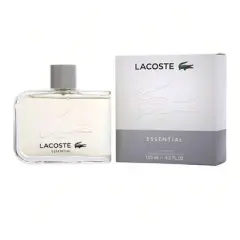 Lacoste Essential By Lacoste Men Tomato Leaf, Tangerine, Cassis, Rose, Pepper, Sandalwood, Patchouli Casual Edt Spray 4.2 Oz (New Packaging)