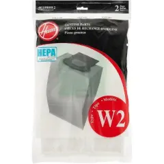 Hoover Type W2 HEPA Media Bags for WindTunnel 2 Vacuum Cleaners, 401080W2, 2 Pack