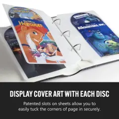 Bellagio-Italia CD/DVD Storage Binder - Burgundy - Leather - 144-Disc Capacity