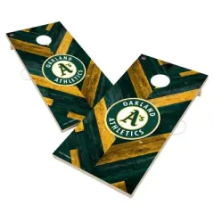 MLB Oakland Athletics 2'x4' Solid Wood Cornhole Board