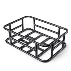 Rear Bicycle Basket, Rear Wheel Basket with Cargo Net and Liner, School Bag Rear Excellent Made of Aluminium