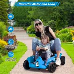 24V 2 Seaters Kids Ride On Car Toy with Remote Control for Parents and Kids, Max Load 200LBS, for Child Toddlers