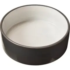 Spot - 2 Tone - Stoneware - Dog Dish - Gray