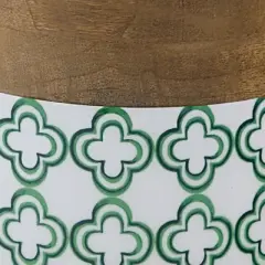 Patricia Heaton Home Green Geo Canister Set of 2