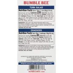 Bumble Bee Tuna Salad with Crackers Snack Kit - 3.5oz
