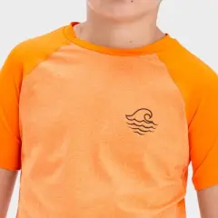 Boys' Wave Rash Guard Top - art class&trade; Orange
