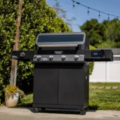 Monument Grills Denali Series 4 Burner Black Smart Grill