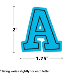 Teacher Created Resources&reg; Brights 4Ever 2" Bold Block Self-Adhesive Letters Uppercase, 326 Pieces