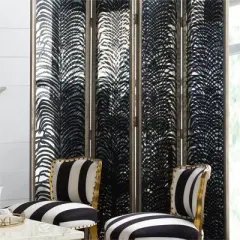 18x73" Room Photo Frames Screen Divider Screens,4 Panel Decorative Screen,Durable Metal Frame Foldable Decorative Screen-The Pop Home