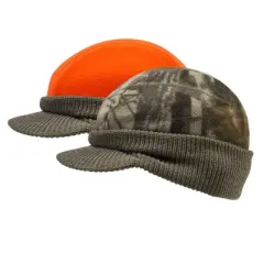MUK LUKS Quietwear Unisex Reversible Radar Hat, Adventure Grey, One Size Fits Most