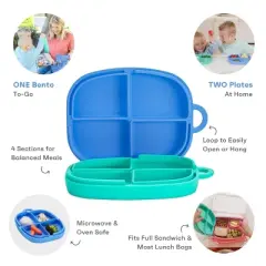 morepeas Everything Plate - Blueberry